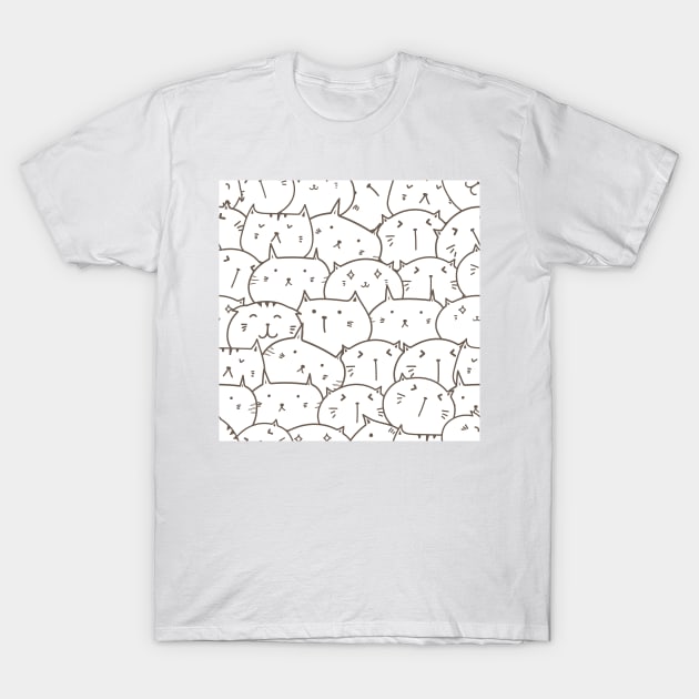 Miaw Madness - Playful Cat T-Shirt by SzlagRPG